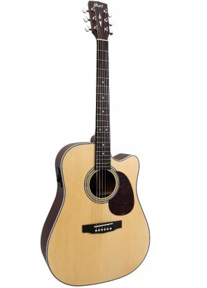 CORT Elektro Akustik Gitar, Naturel Satin, 304T