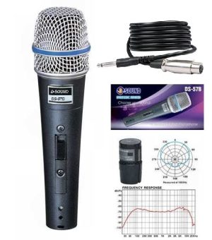 Mikrofon D-Sound Ds-57B Dynamic Kablolu