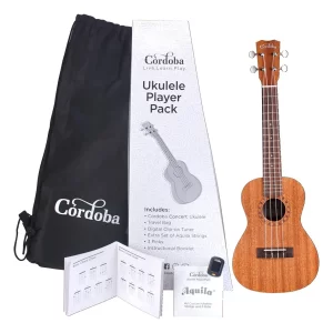 Cordoba Concert Ukulele Player Pack (Natural)