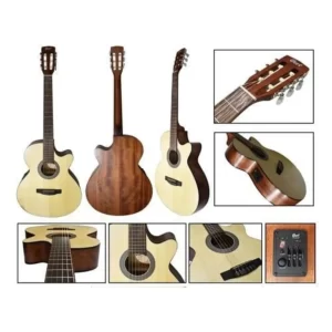 Cort CEC1 OP Elektro Klasik Gitar Open Pore