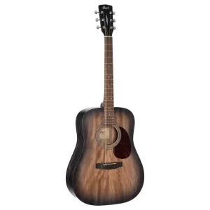 Cort EARTH60M OPTB Akustik Gitar Open Pore Trans Black Burst