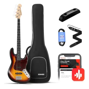 Donner DJB-510D JB-Style Bas Gitar (Sunburst)