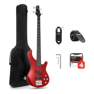 Donner DPJ-100 PJ-Style Bas Gitar (Kırmızı)