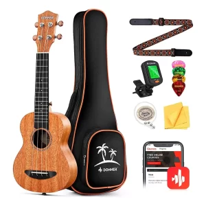 Donner DUS-100 Soprano Ukulele Seti (Natural)