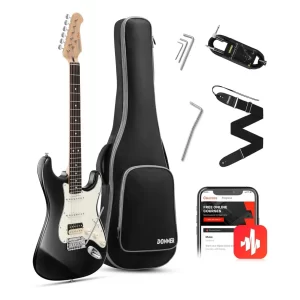 Donner Seeker Series DST-400 Elektro Gitar Seti (Siyah)