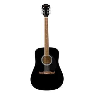 Fender FA-125 Dreadnought Ceviz Klavye Siyah Akustik Gitar
