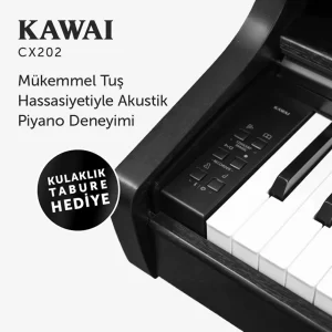 Kawai CX202B Siyah Dijital Piyano (Tabure & Kulaklık Hediyeli)