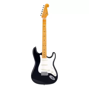 Sx Stratocaster Elektro Gitar (Black)